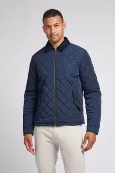 Мужская куртка с ромбовидным узором U.S. Polo Assn, синий
