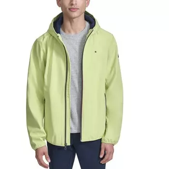Мужская куртка Tommy Hilfiger Softshell с капюшоном, цвет Lime
