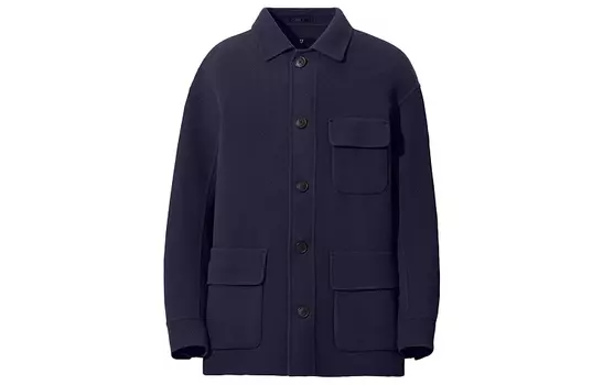 Мужская куртка-рубашка UNIQLO +J Oversized, 68 Темно-синий