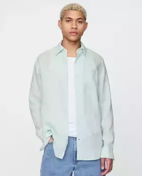 Мужская льняная рубашка Gap, синий