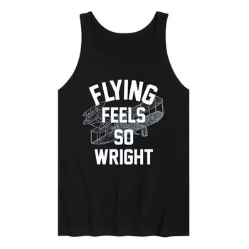 Мужская майка Flying Feels So Wright Licensed Character