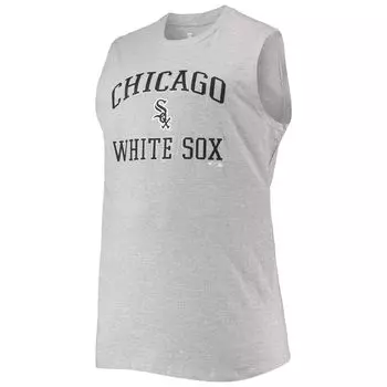 Мужская майка Tim Anderson Heathered Grey Chicago White Sox Big & Tall Muscle Tank