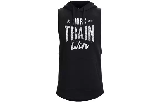 Мужская майка Under Armour с капюшоном, черный