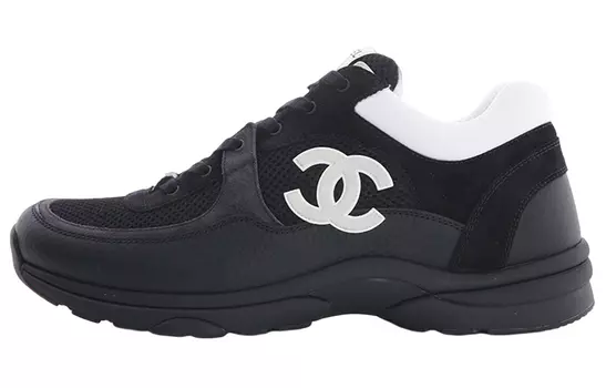 Мужские кроссовки Chanel, черный/белый