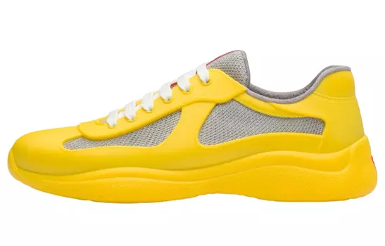 Кроссовки мужские Prada merica's, желтый / серый