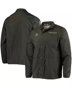 Мужская оливковая куртка washington huskies salute to service full-snap adidas