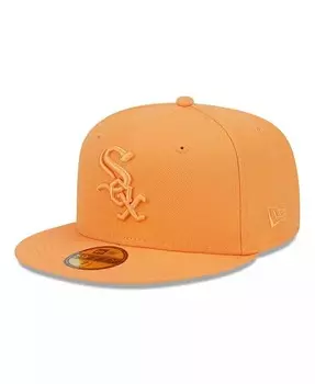 Мужская оранжевая приталенная шляпа Chicago White Sox Spring Color 59FIFTY New Era, оранжевый