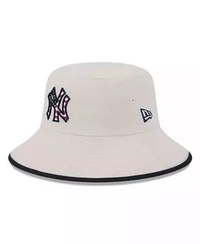 Мужская панама цвета хаки New York Yankees 2024 Четвертое июля New Era, бежевый