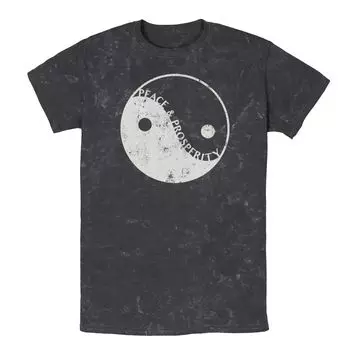 Мужская потертая футболка с логотипом Yin Yang Licensed Character