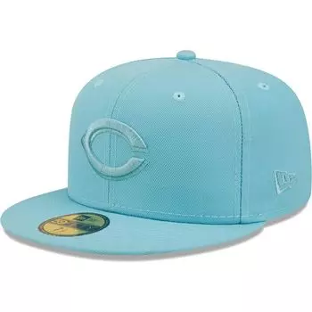 Мужская приталенная шляпа New Era Голубая Cincinnati Reds Color Pack 59FIFTY