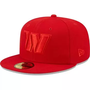 Мужская приталенная шляпа New Era Scarlet Washington Commanders Color Pack 59FIFTY