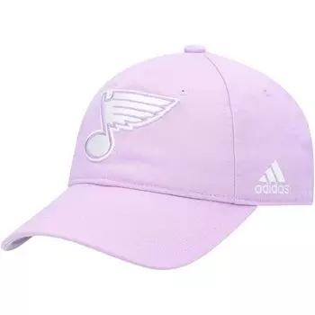 Мужская регулируемая кепка adidas Purple St. Louis Blues 2021 Hockey Fights Cancer Slouch