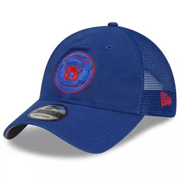 Мужская регулируемая кепка New Era Royal Chicago Cubs 2022 Batting Practice 9TWENTY