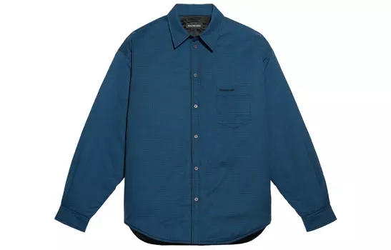 Мужская рубашка Balenciaga, синий