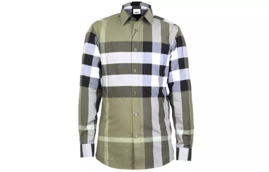 Мужская рубашка Burberry, цвет Army Green