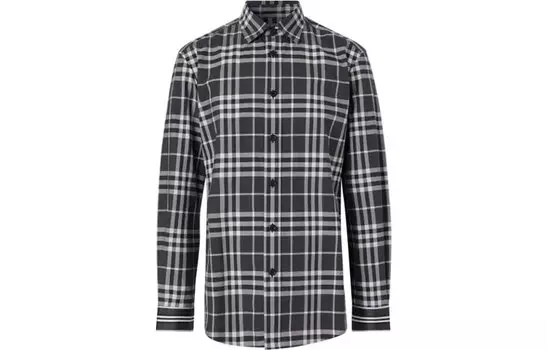 Мужская рубашка Burberry, цвет Black/White
