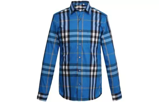Мужская рубашка Burberry, цвет Blue