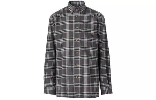 Мужская рубашка Burberry, цвет Charcoal Gray