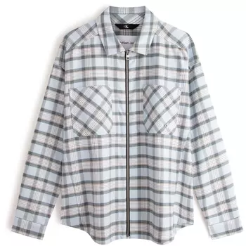 Мужская рубашка Calvin Klein, цвет CFQ - gray-green check