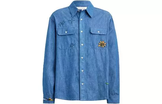 Мужская рубашка COACH, цвет Blue