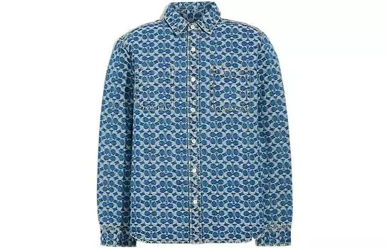 Мужская рубашка COACH, цвет Blue