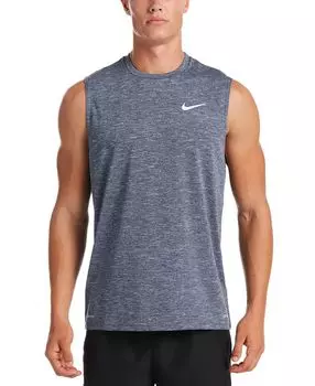 Мужская майка Nike Hydroguard для плавания, темно-серый