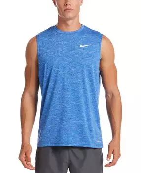 Мужская майка Nike Hydroguard для плавания, голубой