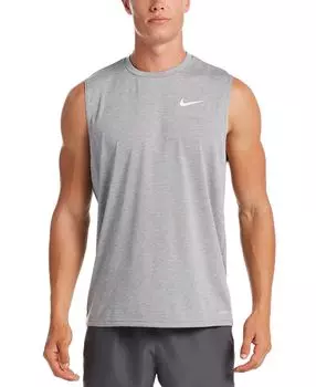 Мужская майка Nike Hydroguard для плавания, серый