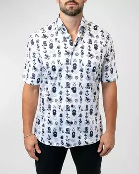 Мужская рубашка Galileo Nautical Sport Maceoo, цвет White