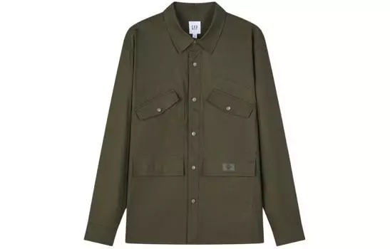 Мужская рубашка GAP, цвет Army Green