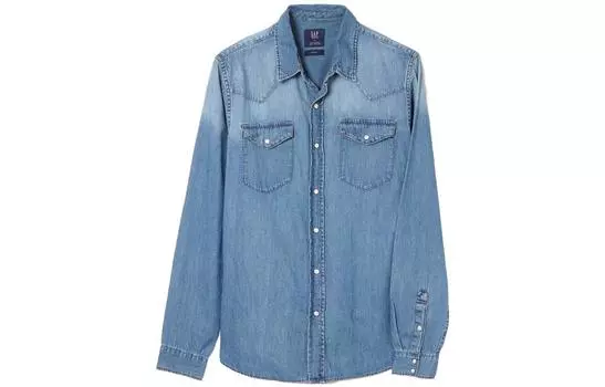 Мужская рубашка GAP, цвет Blue