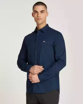 Мужская рубашка из поплина с длинными рукавами Tommy Jeans, белый
