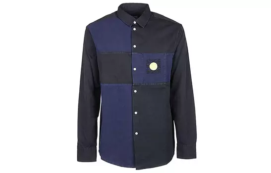Рубашка мужская Kenzo, черный / синий