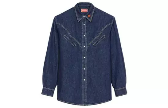 Рубашка мужская Kenzo джинсовая, синий