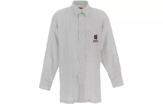 Рубашка мужская Kenzo Striped Boke Flower, синий
