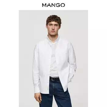 Мужская рубашка Mango деловая, белый
