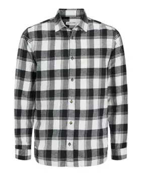 Мужская рубашка на пуговицах в клетку Jack & Jones, бежевый