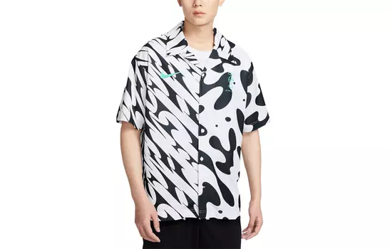Мужская рубашка Nike, цвет Black/White