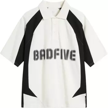 Мужская рубашка поло Badfive молочно-черного цвета Lining, черный