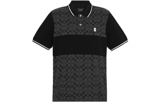 Мужская рубашка поло COACH, цвет Charcoal Signature