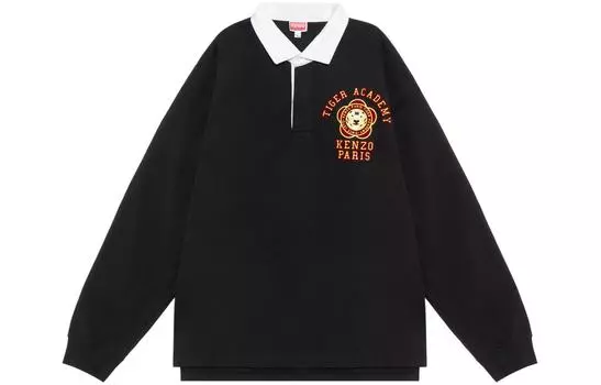 Рубашка-поло мужская Kenzo Tiger Academy, черный / белый