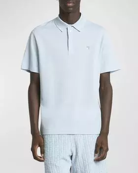 Мужская рубашка поло классического кроя 4G Givenchy, цвет Sky Blue