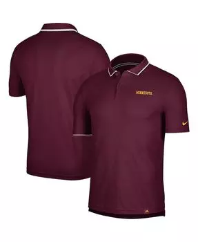 Мужская рубашка поло maroon minnesota golden gophers performance Nike