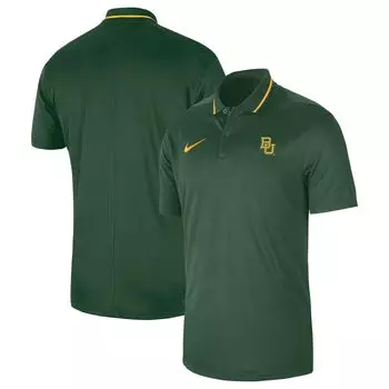 Мужская рубашка-поло Nike Green Baylor Bears 2023 Sideline Coaches Performance