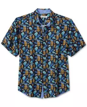 Мужская рубашка с рисунком Tiki Tropics Tommy Bahama, черный
