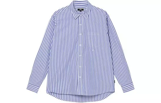 Мужская рубашка Stussy, цвет Blue/White