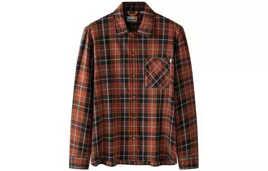 Мужская рубашка Timberland, цвет Black/Red
