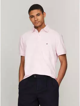 Мужская рубашка Tommy Hilfiger Stretch Regular Fit Tommy Polo, цвет simple pink