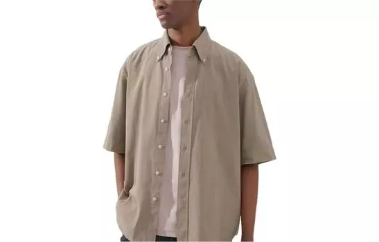 Мужская рубашка UNIQLO, цвет Beige