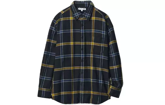 Мужская рубашка UNIQLO, цвет Black